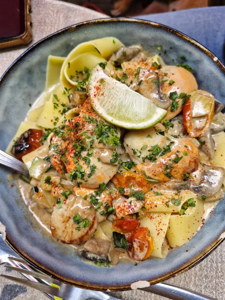 Papardelles St Jacques Sauvages